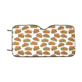 Sandwich Pattern Print Design 02 Car Sun Shade