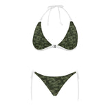 Digital Green camouflage pattern Sexy Bikinis Two-Piece Swimsuits