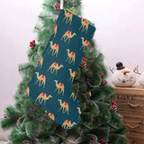Camel pattern blue blackground Christmas Stocking