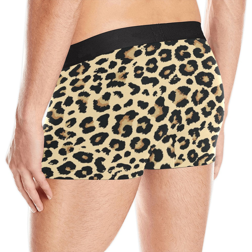 Leopard print design pattern Men's All Over Print Boxer Briefs Men's Underwear