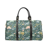 dinosaurs tropical leaves flower pattern Travel Bag