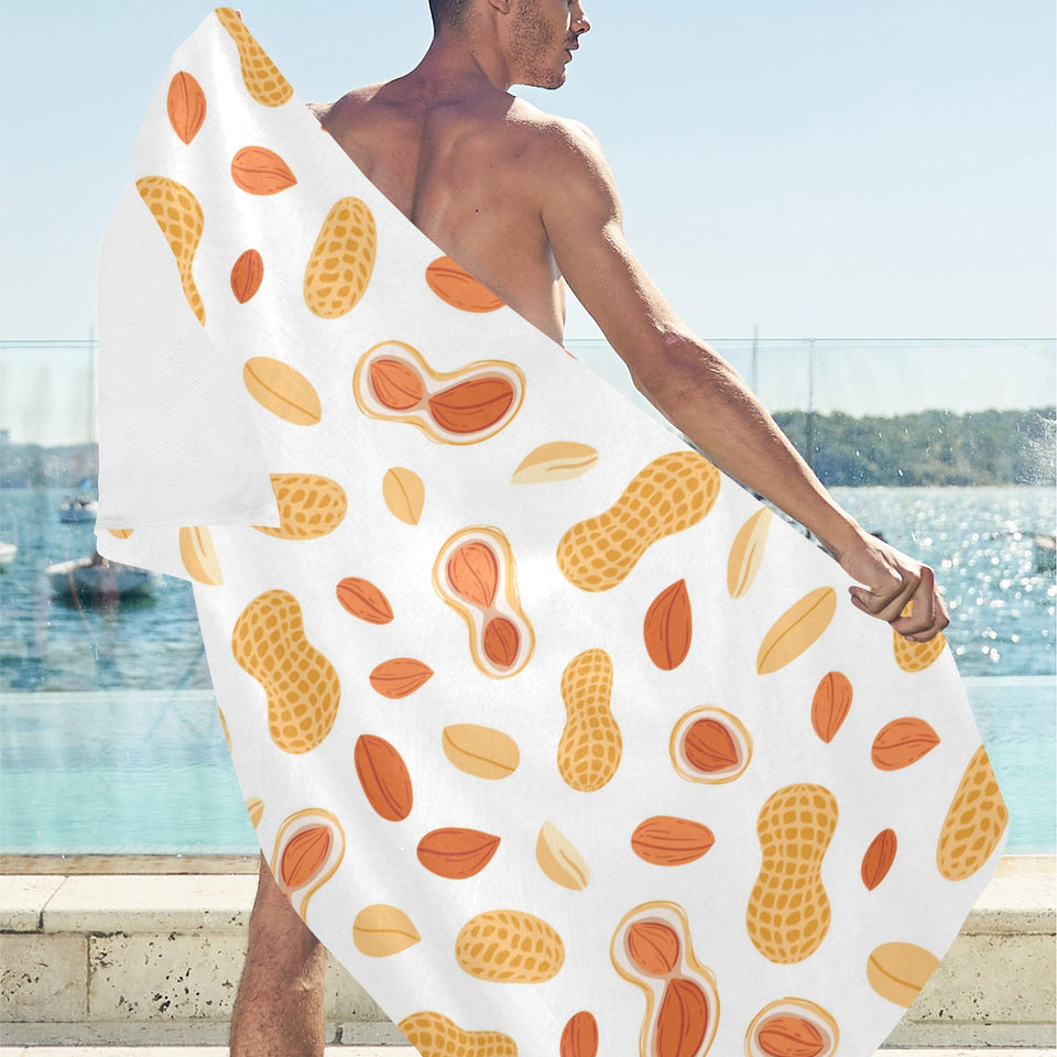peanuts pattern Beach Towel