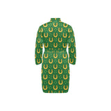 Horseshoes Pattern Print Design 05 Men's Long Sleeve Belted Night Robe