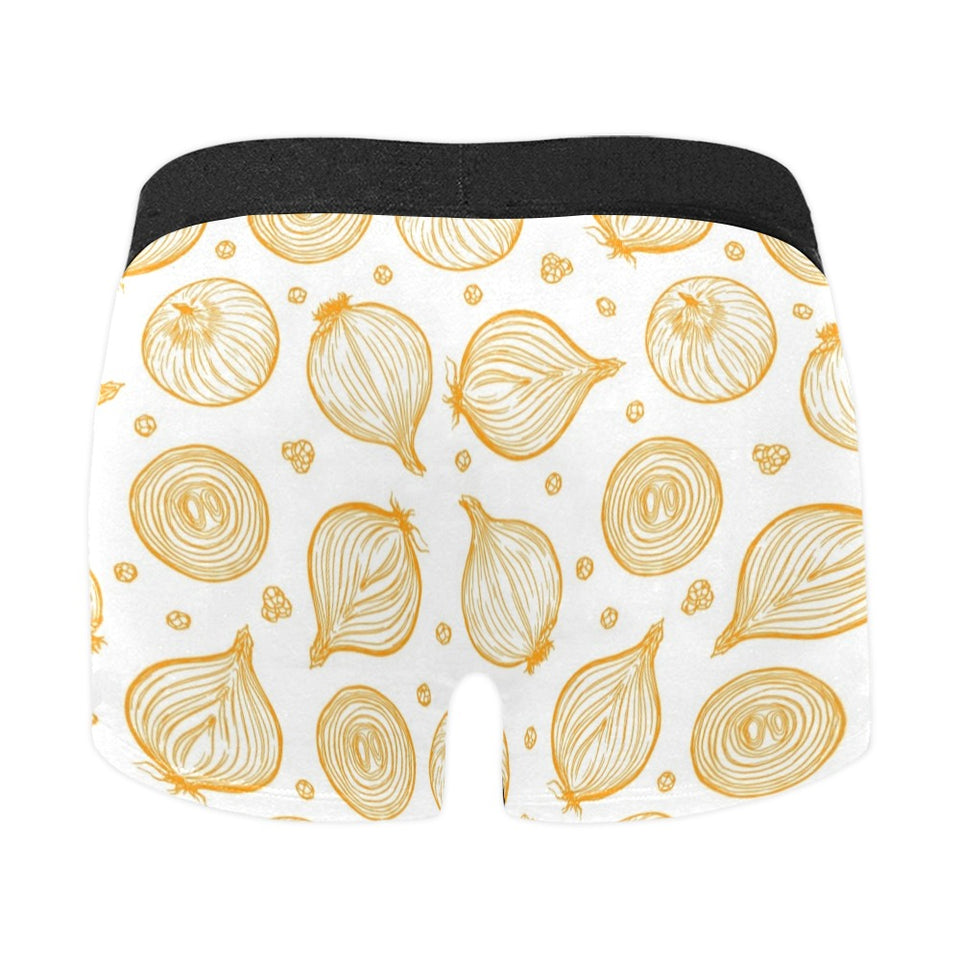 hand drawn onion pattern Men's All Over Print Boxer Briefs Men's Underwear