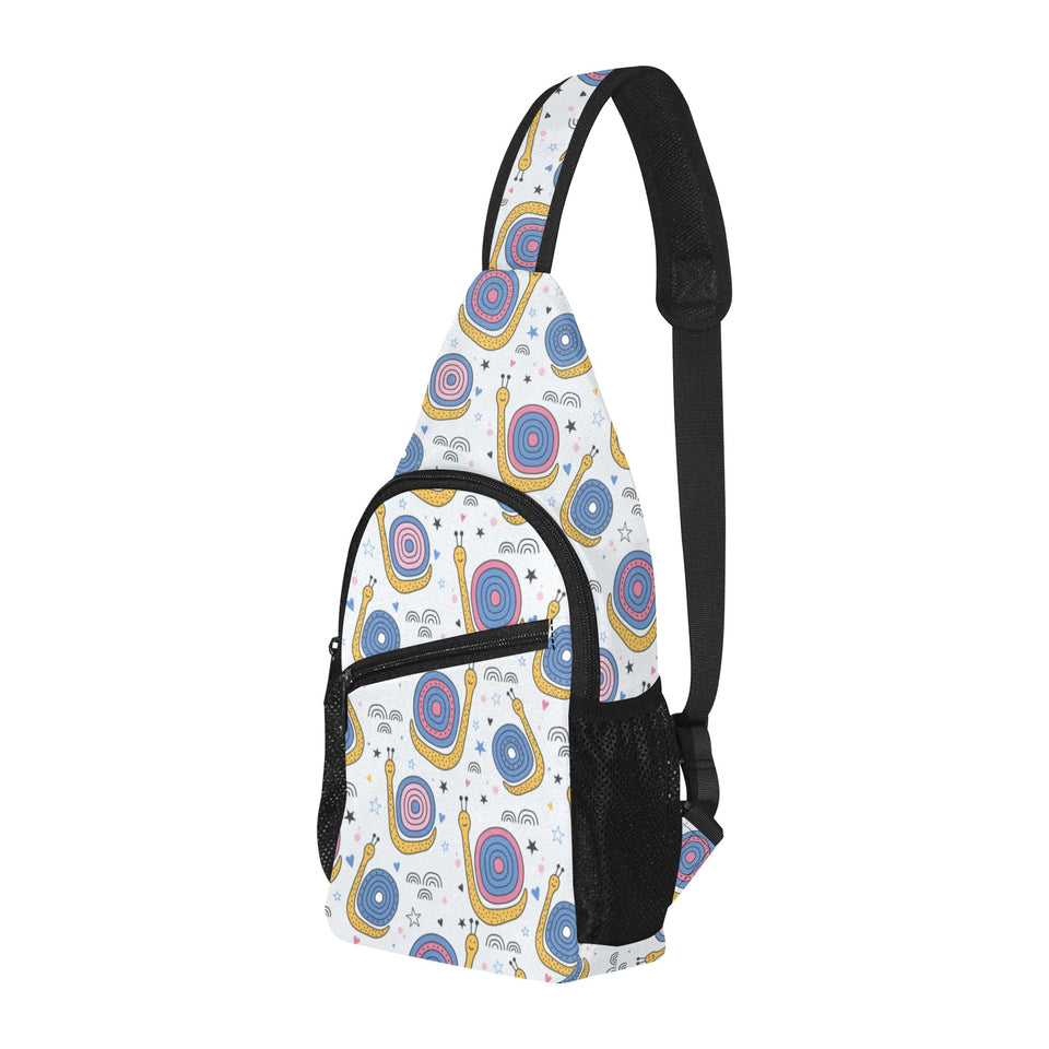 Snail Pattern Print Design 05 All Over Print Chest Bag