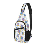 Snail Pattern Print Design 05 All Over Print Chest Bag