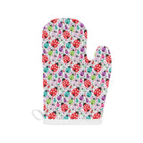 Ladybug Pattern Print Design 03 Heat Resistant Oven Mitts
