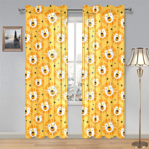 Lion Pattern Print Design 03 Gauze Curtain