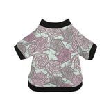 Spider web cobweb design color pattern All Over Print Pet Dog Round Neck Fuzzy Shirt