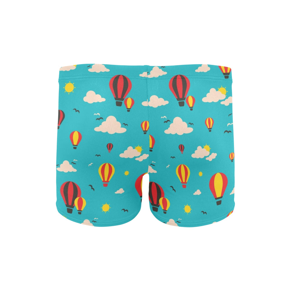 Hot Air Balloon Sky Pattern Men's Swimming Trunks