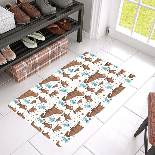sea lion Seals jellyfish pattern Doormat