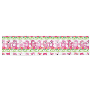 Teddy Bear Pattern Print Design 04 Table Runner