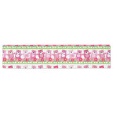 Teddy Bear Pattern Print Design 04 Table Runner