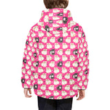 Guinea Pig Pattern Print Design 01 Kids' Boys' Girls' Padded Hooded Jacket