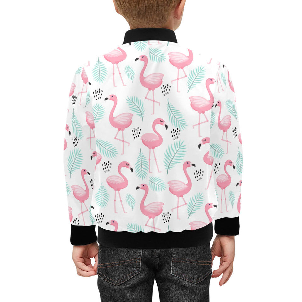 Cute flamingo pattern Kids' Boys' Girls' Bomber Jacket