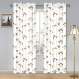Jack Russel Pattern Print Design 04 Gauze Curtain