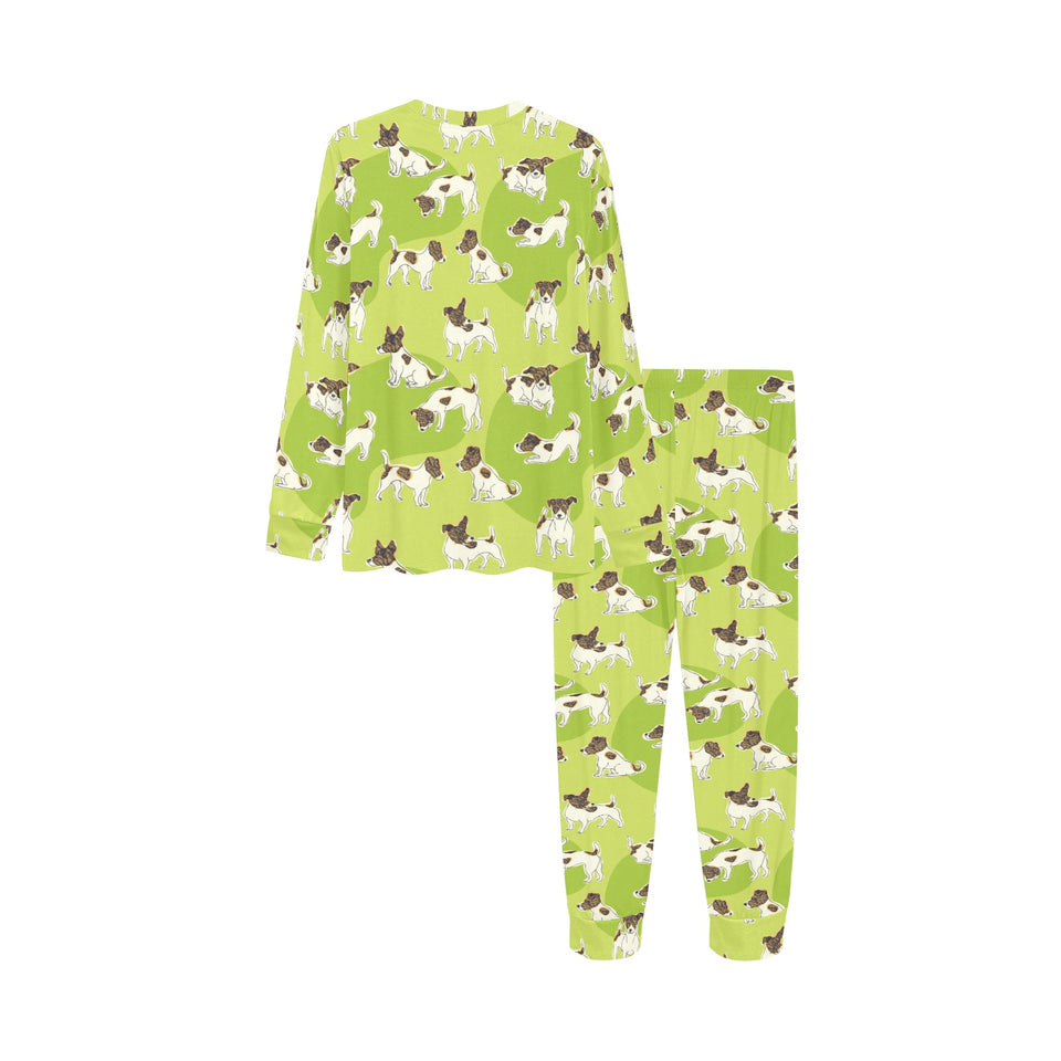 Jack Russel Pattern Print Design 01 Kids' Boys' Girls' All Over Print Pajama Set