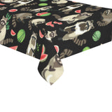 Raccoon watermelon pattern Tablecloth