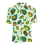 Avocado design pattern Men's All Over Print Polo Shirt