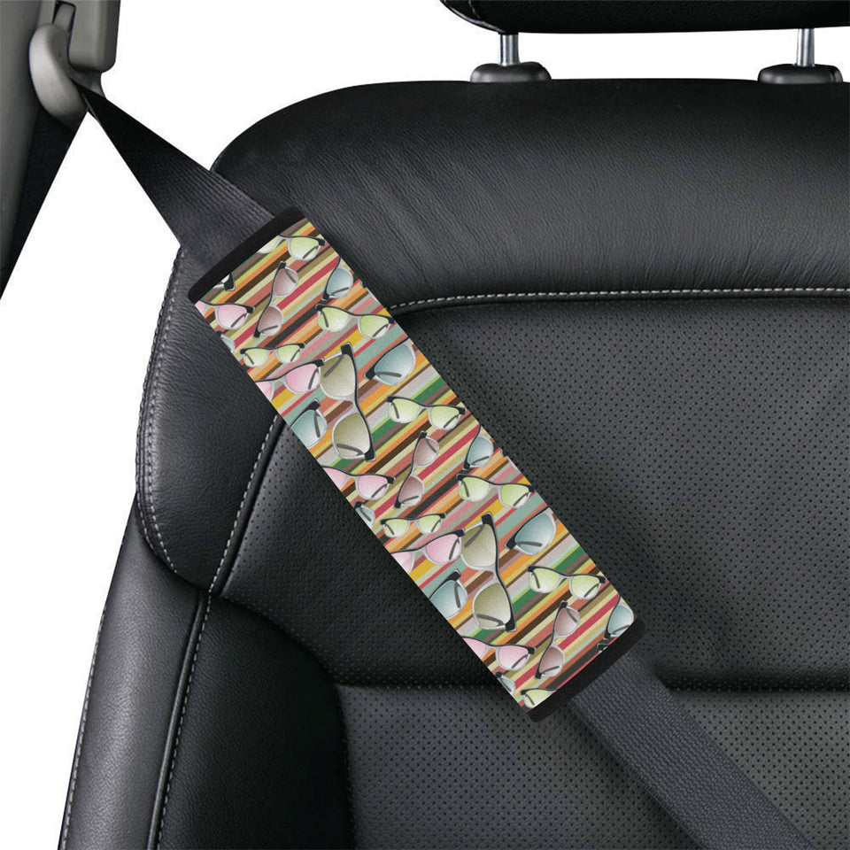 Sun Glasses Pattern Print Design 02 Car Seat Belt Cover