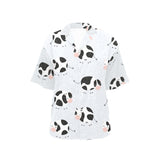Cute cows pattern Women's All Over Print Hawaiian Shirt
