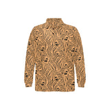 Bengal tigers pattern Men's Long Sleeve Polo Shirt