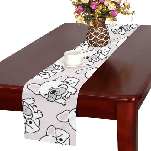 Cute french bulldog pattern Table Runner