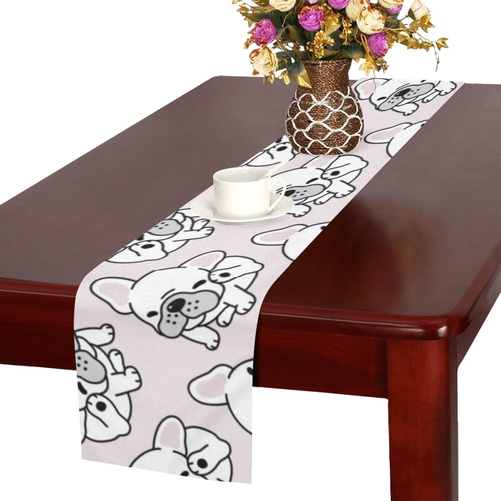 Cute french bulldog pattern Table Runner