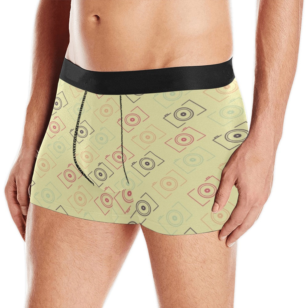 Camera Pattern Print Design 01 Men's All Over Print Boxer Briefs Men's Underwear