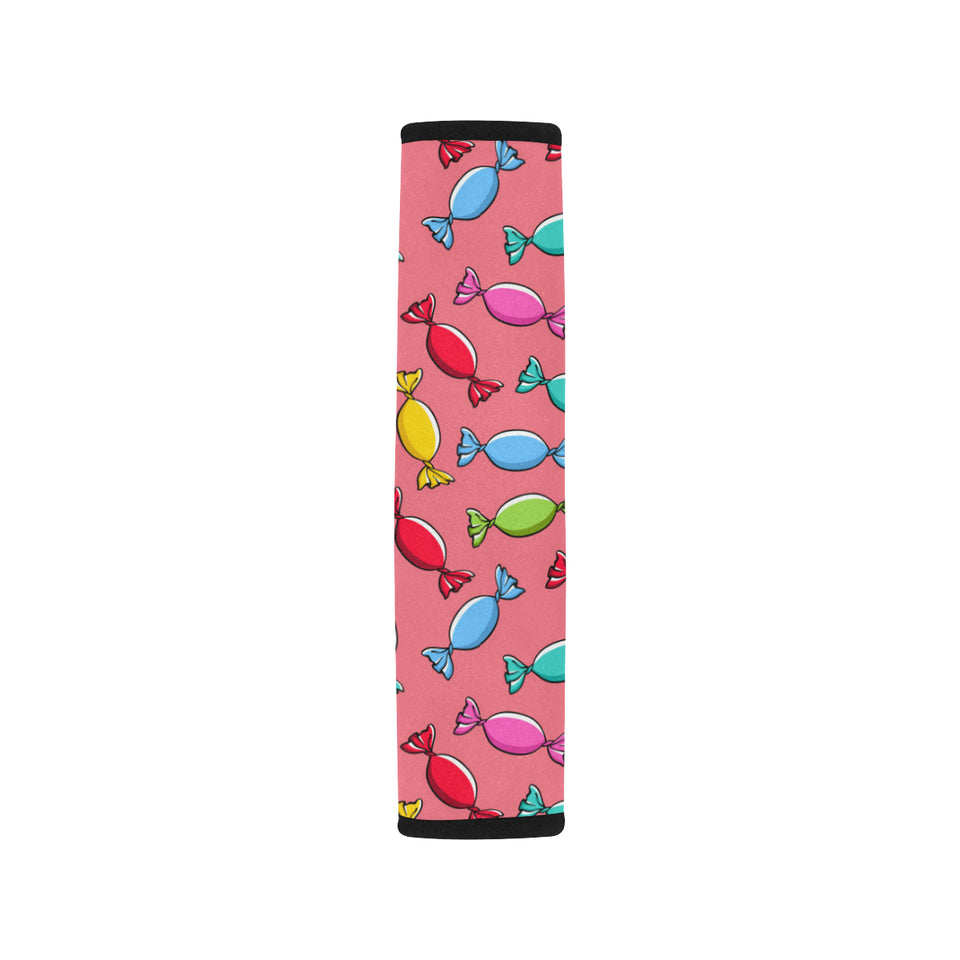 Colorful wrapped candy pattern Car Seat Belt Cover