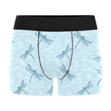 Dragonfly pattern blue background Men's All Over Print Boxer Briefs Men's Underwear