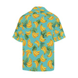 Banana Palm Leaves pattern background Men's All Over Print Hawaiian Shirt