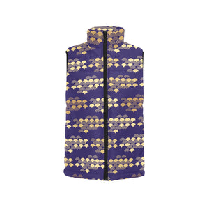 Beautiful japanese fan pattern Men's Padded Vest