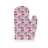 Yorkshire Terrier Pattern Print Design 03 Heat Resistant Oven Mitts