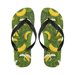Banana Palm Leaves pattern Unisex Flip Flops