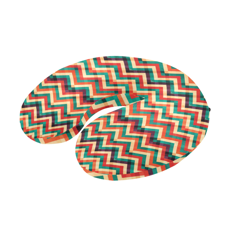 zigzag  chevron colorful pattern U-Shaped Travel Neck Pillow