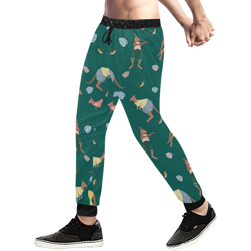 Kangaroo leaves pattern Unisex Casual Sweatpants
