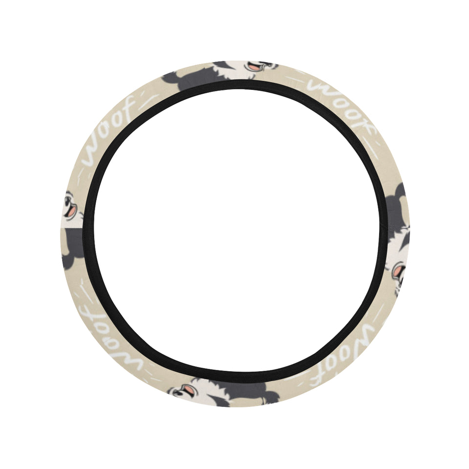 Cute Siberian Husky Car Steering Wheel Cover