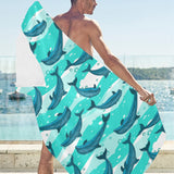 Dolphin sea pattern Beach Towel