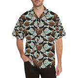 Coconut Pattern Print Design 03 Men's All Over Print Hawaiian Shirt (Model T58)