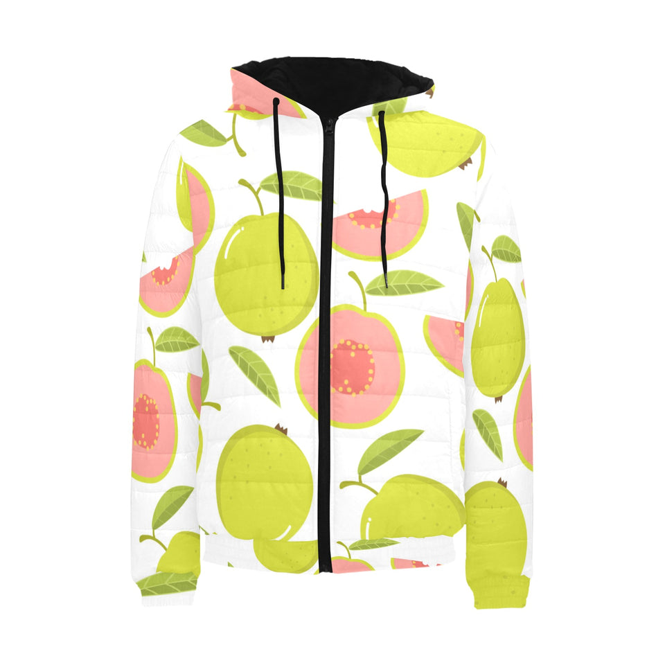 Guava pattern Men's Padded Hooded Jacket