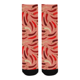 Beautiful Chili peppers pattern Crew Socks