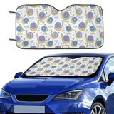 Snail Pattern Print Design 05 Car Sun Shade