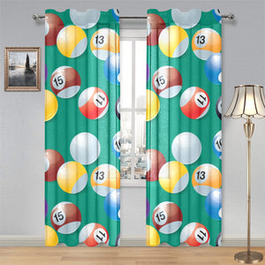 Billiard Ball Pattern Print Design 01 Gauze Curtain