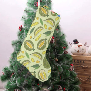Durian leaves pattern background Christmas Stocking