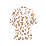 peanuts pattern background Women's All Over Print Hawaiian Shirt