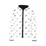 Cute helicopter star pattern Kids' Boys' Girls' Padded Hooded Jacket