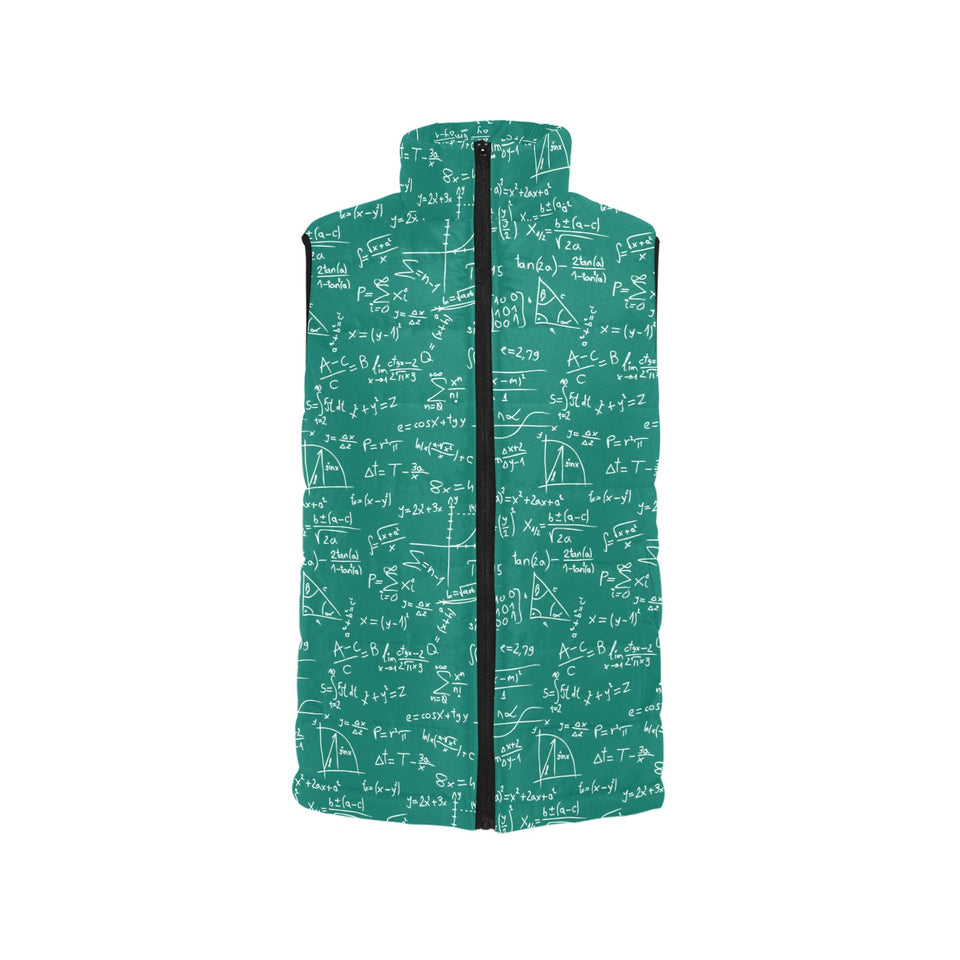 Math Pattern Print Design 01 Women's Padded Vest