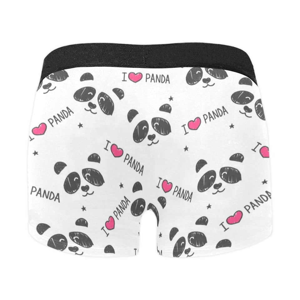 Hand Drawn faces of pandas pattern Men's All Over Print Boxer Briefs Men's Underwear
