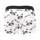 Hand Drawn faces of pandas pattern Men's All Over Print Boxer Briefs Men's Underwear